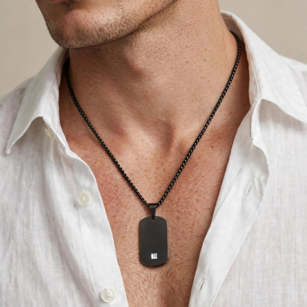 Center Line Diamond Neck Chain