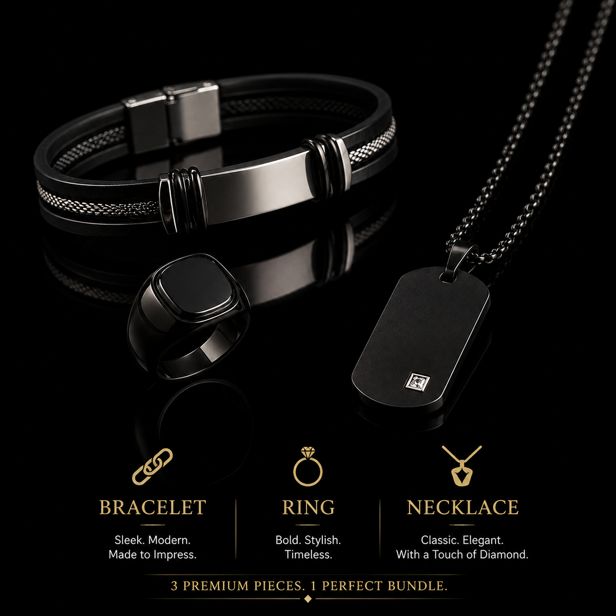 Pack Of 3 Bundel Offer ( Black Power )