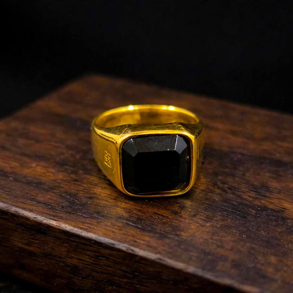 Golden Eclipse Ring
