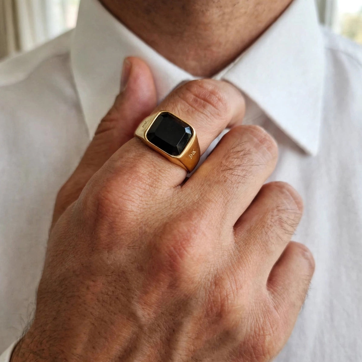 Golden Eclipse Ring