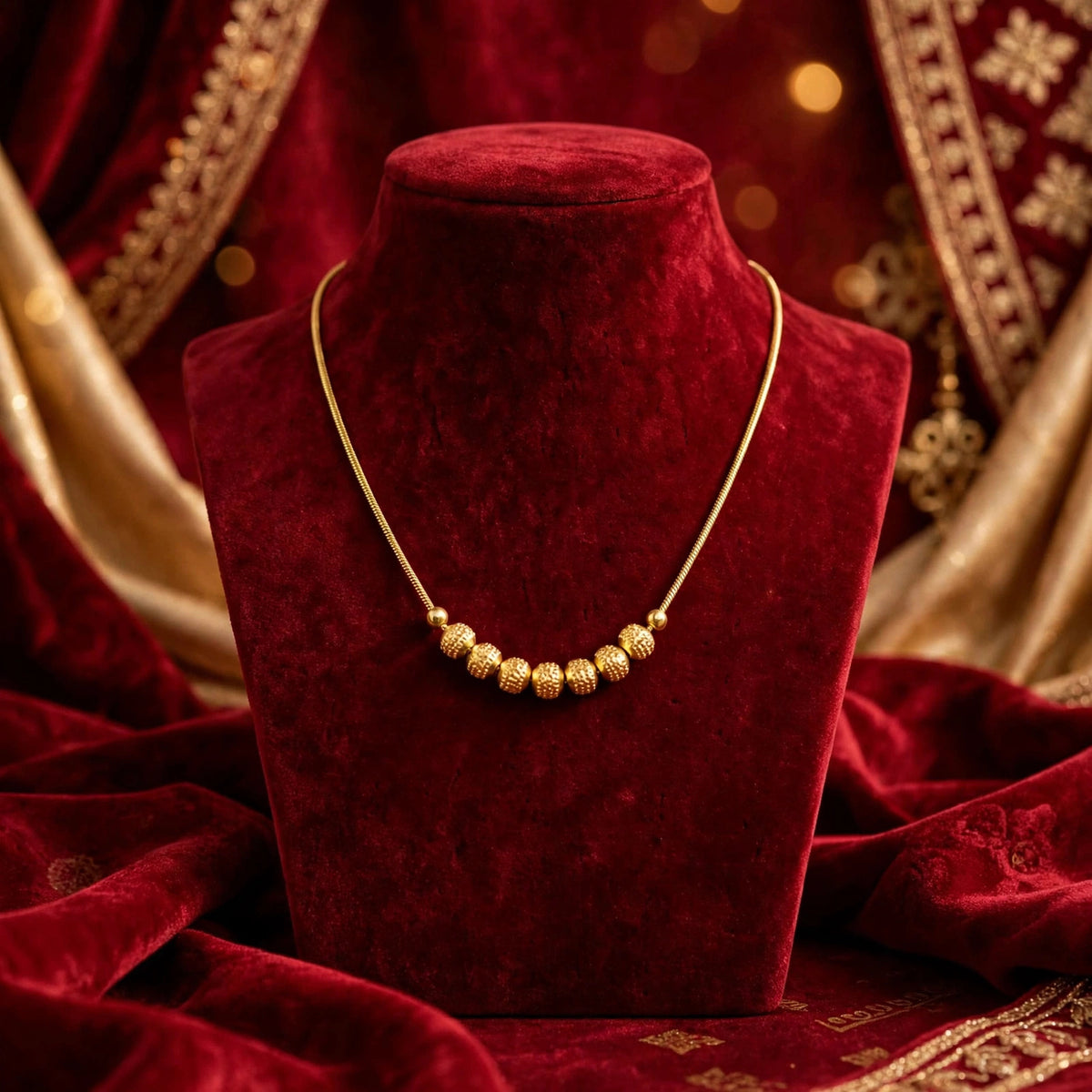 Zareen Bead Necklace 1 Carat
