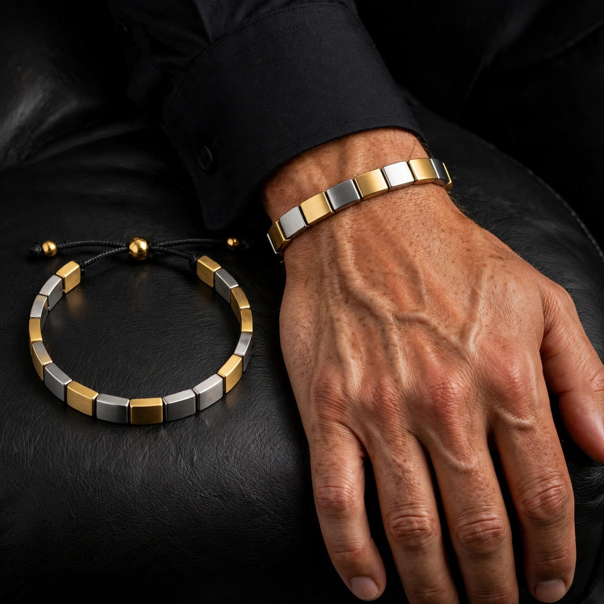 Titan Gold Silver Bracelet