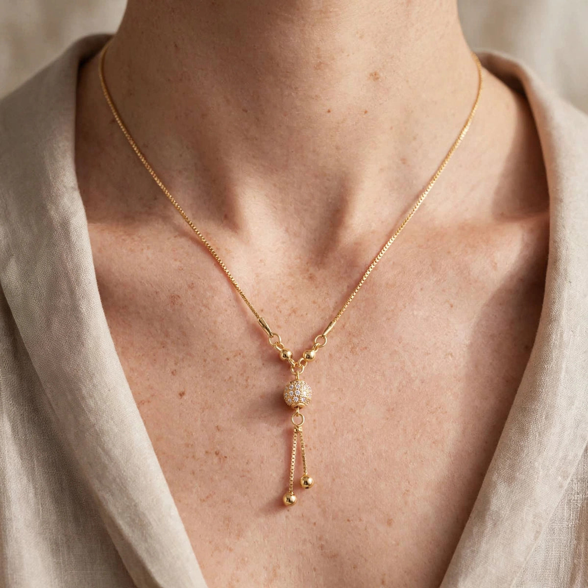 Roya Pearl-Drop Necklace 1 Carat