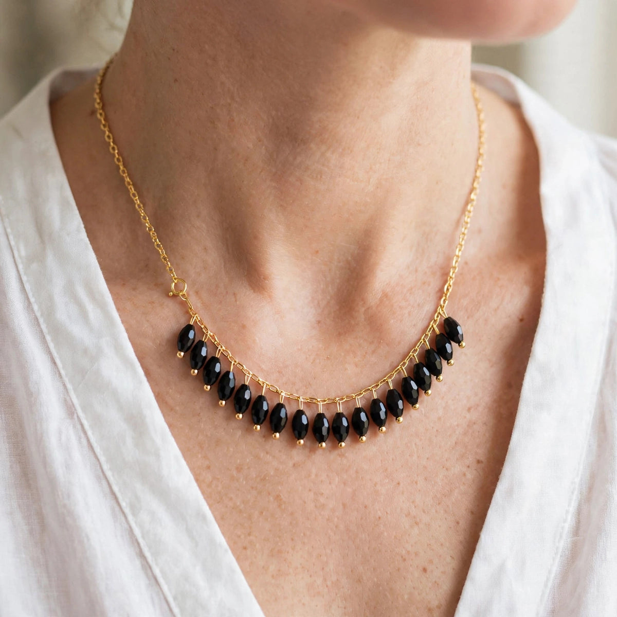 Meher Noir Necklace 1 Carat